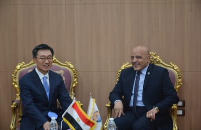 Read more about the article A Korean delegation visits Aswan University to discuss means of cooperation between the two sides